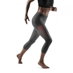 CEP Grey 3.0 3/4 Length Running Compression Tights for Women
